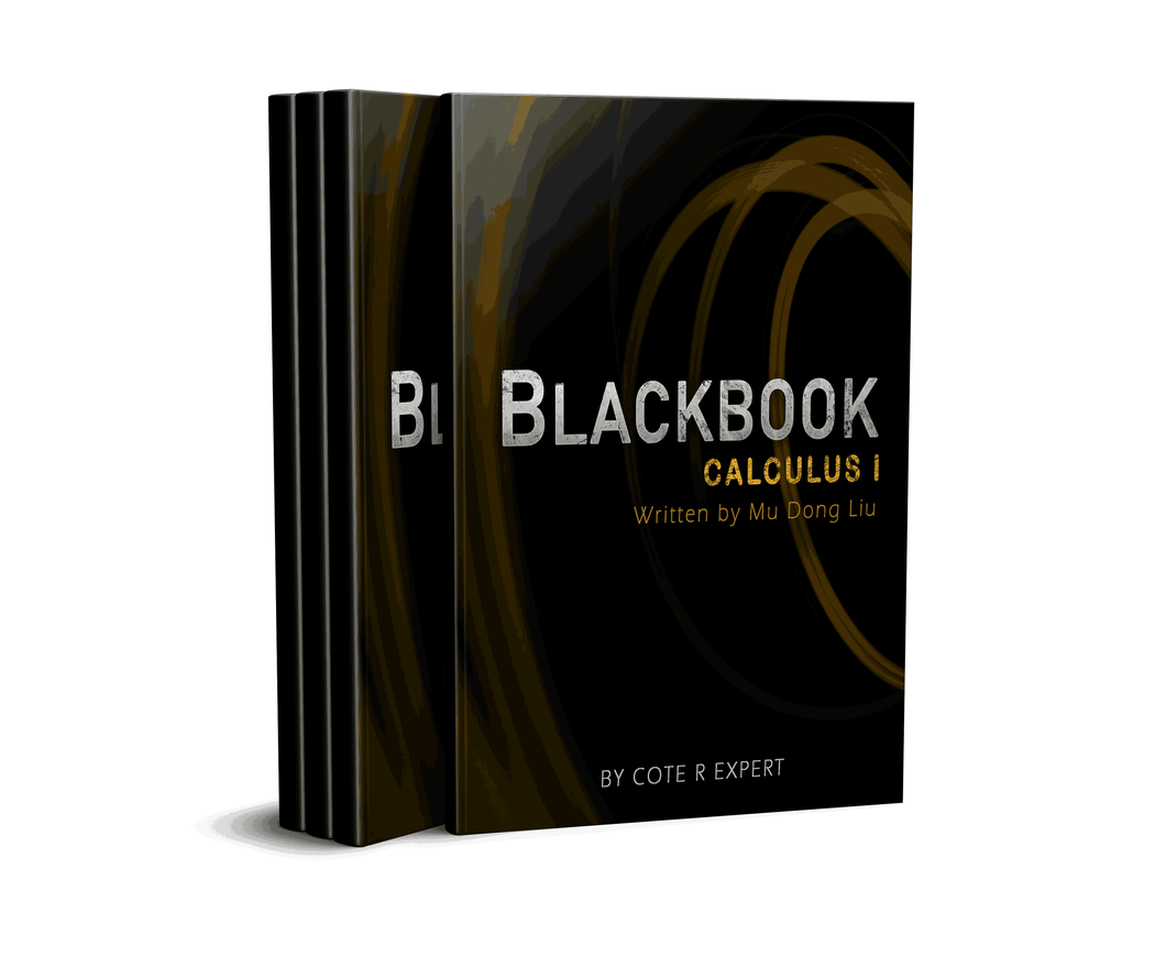 Black Book calculus 1 (Anglais)